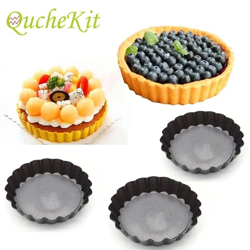 Tart Pan Loose - 6-teiliges Antihaft-Tarte- und Quiche-Backformen-Set, 10 cm,