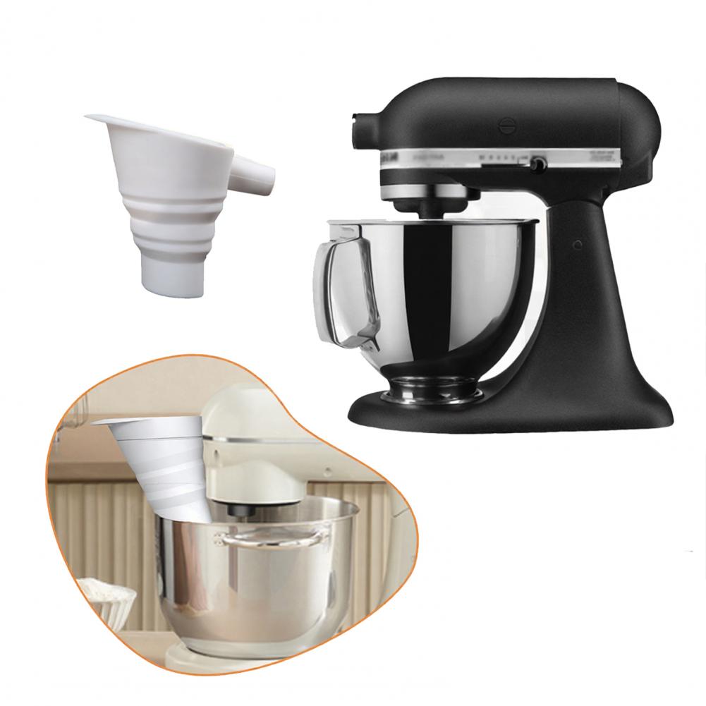 Kitchen Aid Baking Mixer - Silikon-Küchentrichter Langlebiger Backtrichter Silikon-Mehltrichter-Aufsatz für Kitchenaid