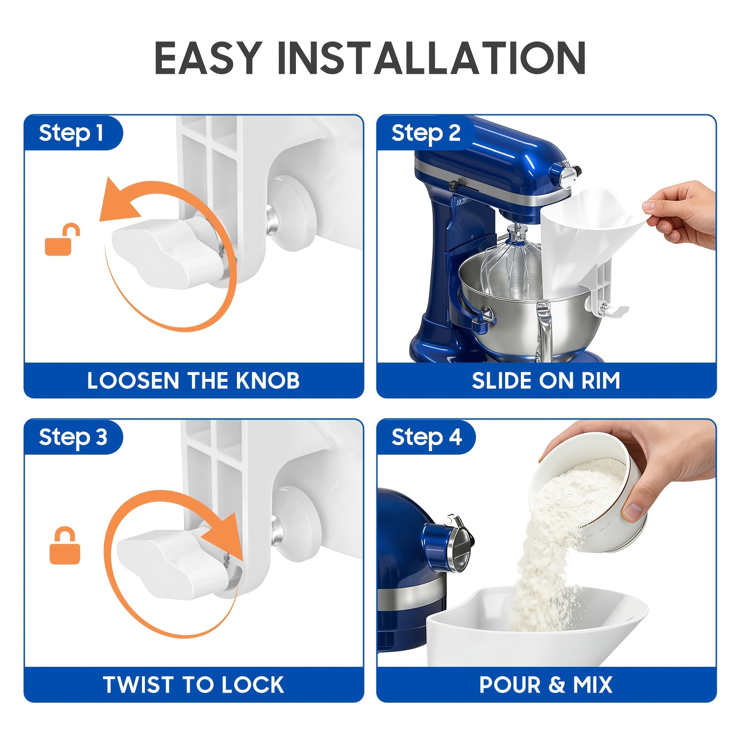 Weithalsiger Mehltrichter, Tei – Kitchen Aid Baking Mixer Bewertung und Preis