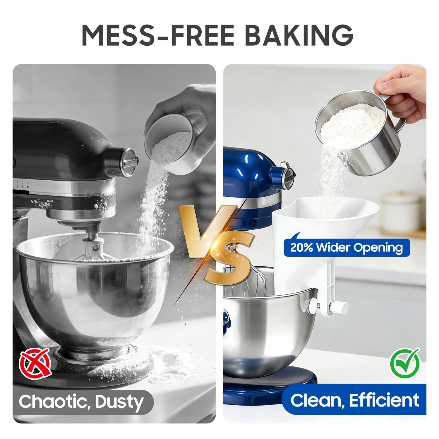 Weithalsiger Mehltrichter, Tei – Kitchen Aid Baking Mixer Bewertung und Preis