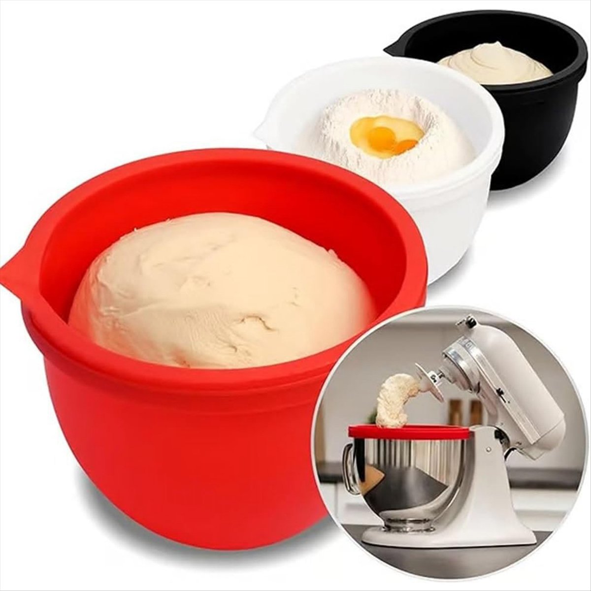 (A25M) 3 Stück Silikon-Einlage – Kitchen Aid Baking Mixer Bewertung und Preis