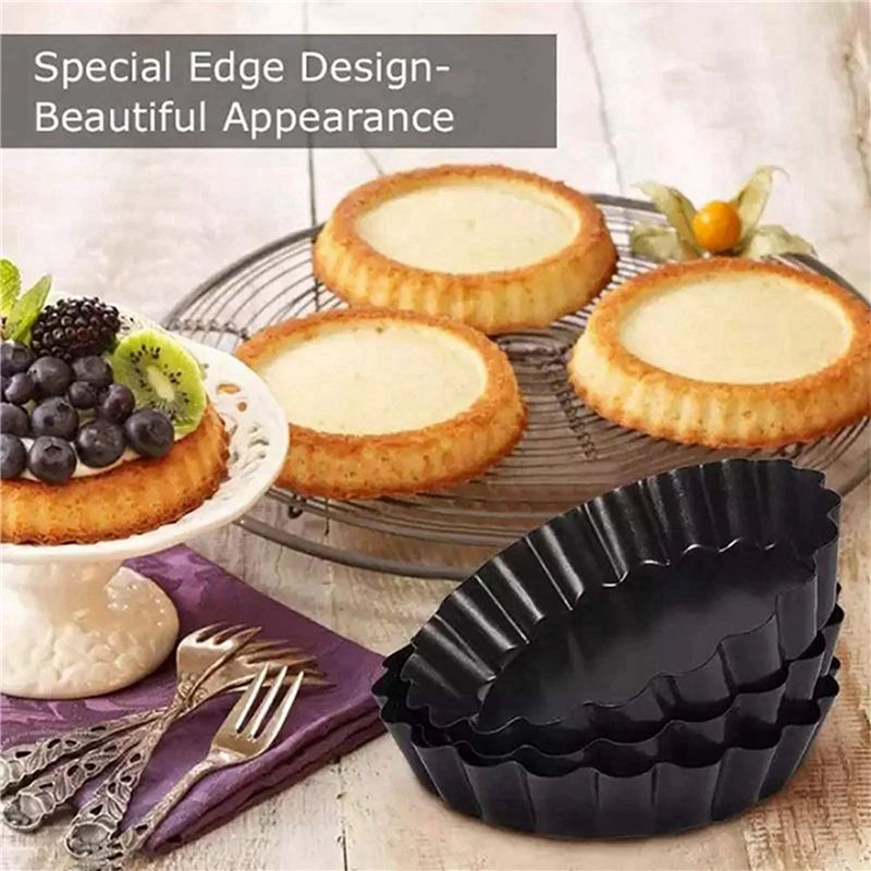 8 Stück 4 Zoll/10 cm Mini-Kuch – Tart Pan Loose Bewertung und Preis