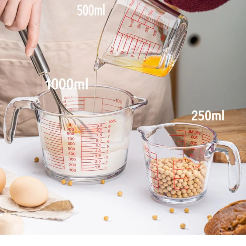 2/4 Tassen Glas-Messbecher zum – Kitchen Baking Essentials Bewertung und Preis